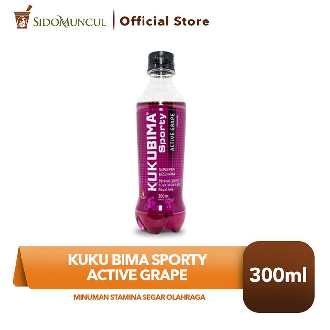 

Kuku Bima Sporty Active Grape 300 ML Minuman Stamina Segar Olahraga