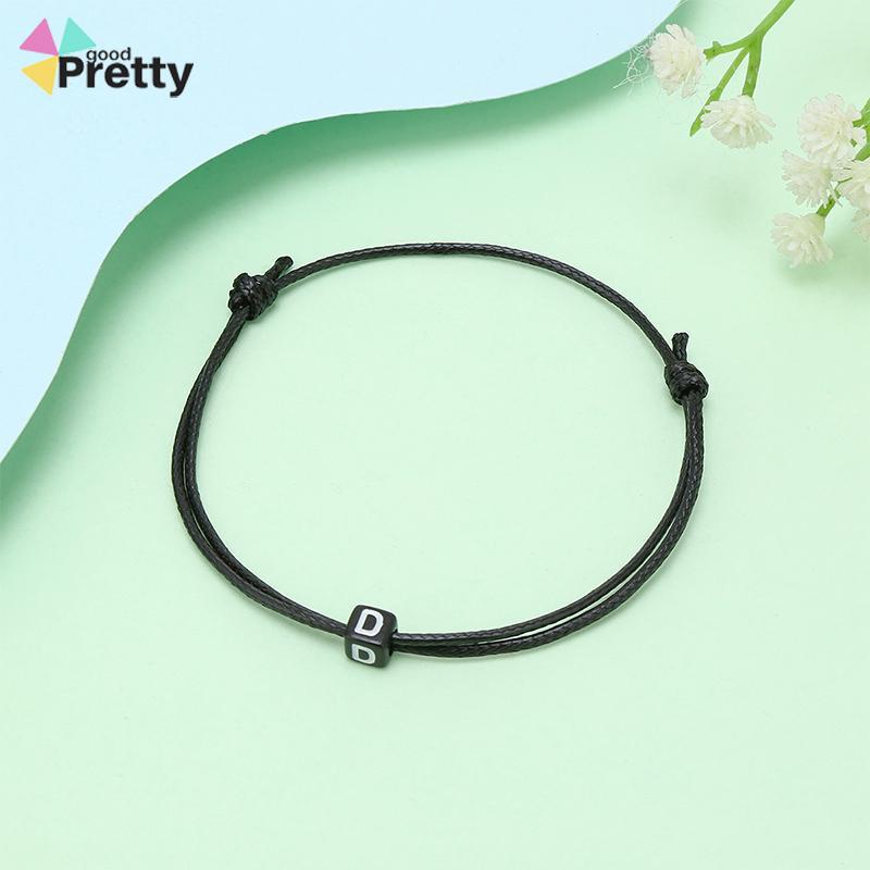 Gelang slip ganda awal (gelang tahan air) / gelang nama awal / gelang khusus / gelang retro - PD