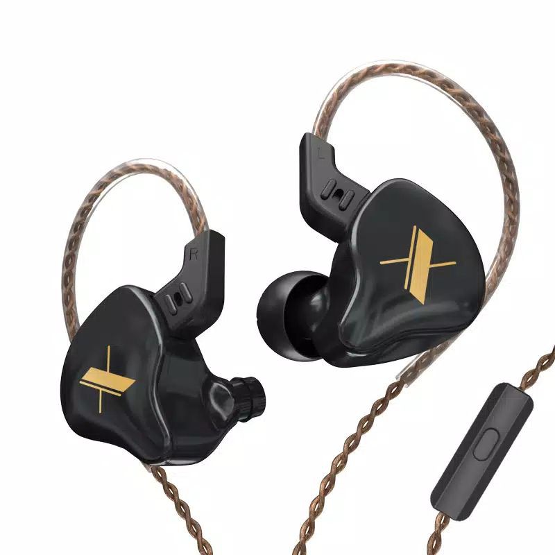 KZ EDX Earphones 1 Dynamic HIFI Bass Earbuds In Ear Monitor Headphones Sport Noise Canceling Headset