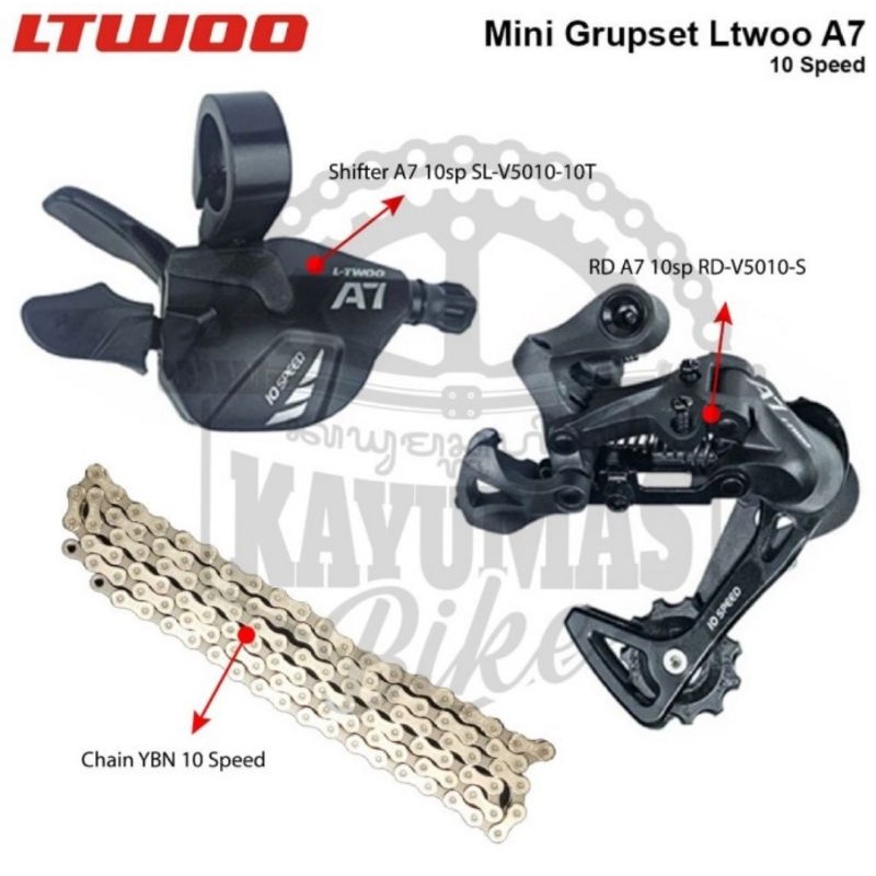 MINI GROUPSET LTWOO A7 10 SPEED