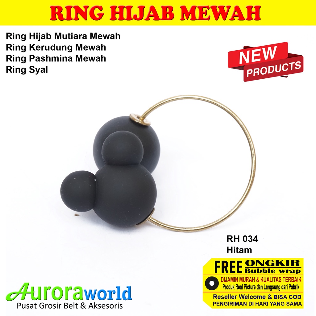 AURORAWORLD Ring kerudung ring hijab ring syal ring jilbab Terbaru bisa COD