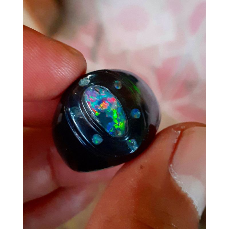 kalimaya milky kristal ring tanduk kerbau