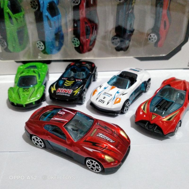 1 pak isi 5 pcs mobil die-cast metal alloy