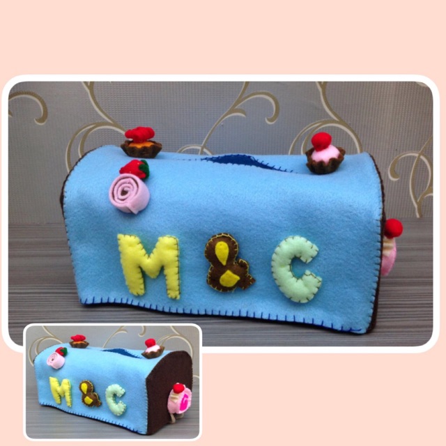 Suvenir Kotak Tisu/ Tempat tisu handmade/ Handmade Tissue box