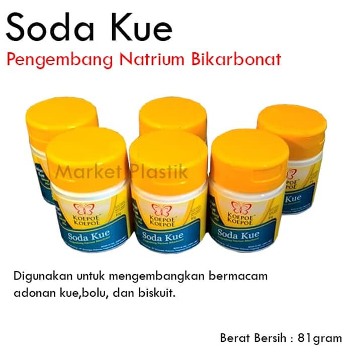 

Soda Kue Koepoe Koepoe/Pengembang Kue/Natrium Bikarbonat 81gram