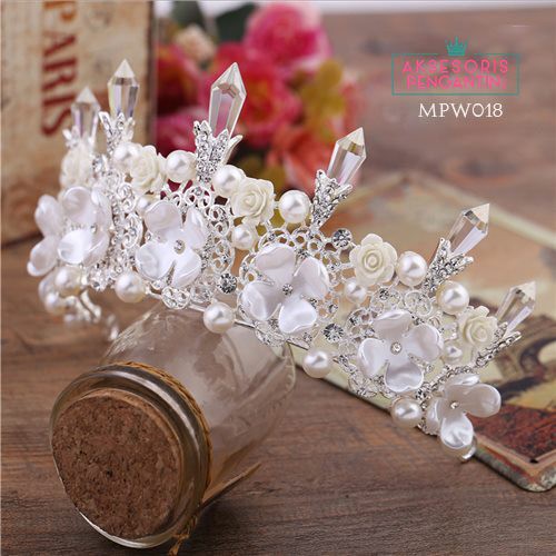 [PALING MURAH] CROWN WEDDING AKSESORIS PESTA HEADPIECE MAHKOTA PENGANTIN MPW018