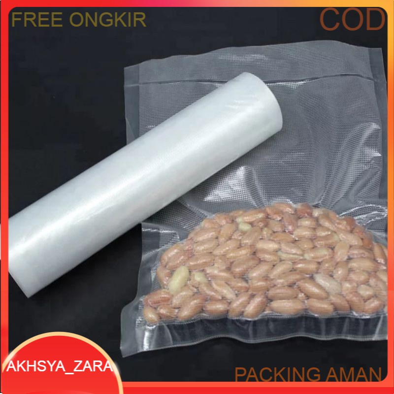 Vacuum Makanan EMBOSS ROLL CLEAR Plastik Vakum BINTIK BENING PREMIUM