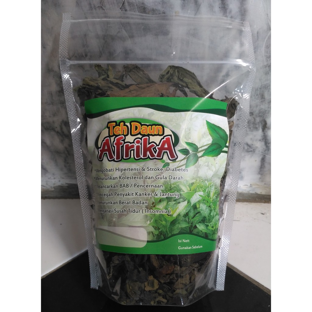 Teh Daun Afrika - Daun Obat - Obat Herbal Seduh Afrika - Herbal Daun Afrika Kering - Teh Daun Afrika