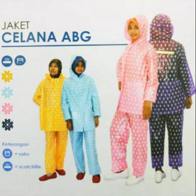 Jas Hujan Remaja Jaket Celana ABG