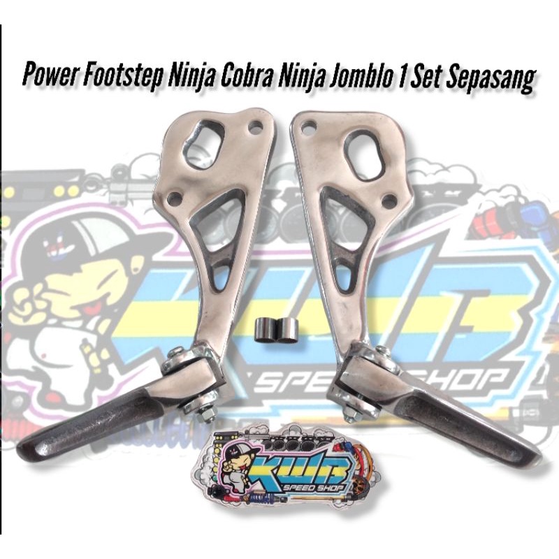 Postep ninja r non jomblo step Ninja R non jomblo knalpot cobra foot step belakang ninja power footstep non jomblo Ninja R Ninja R Ninja Rmodel aprilia knalpot Cobra &amp; super 1set sepasang