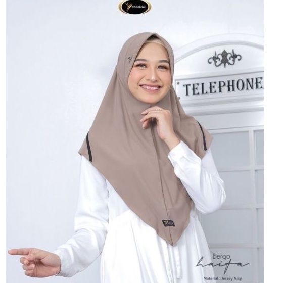 (BISA COD) HIJAB JILBAB INSTAN / BERGO HAIFA BY YESSANA-3