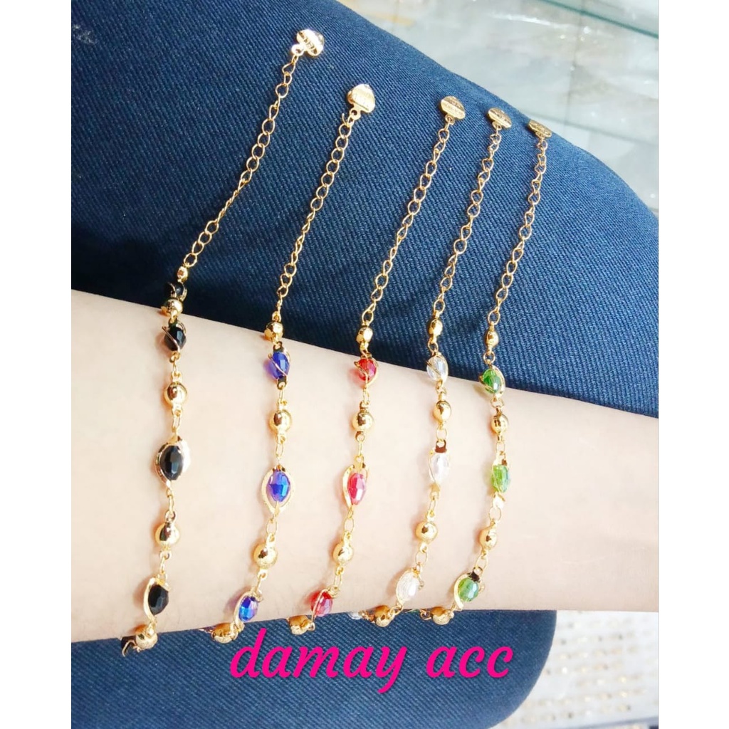 gelang kristal xuping / gelang dewasa xuping / TERBARU