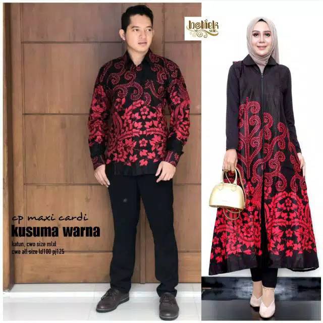 GROSIR BATIK MAXI CARDI KUSUMA WARNA