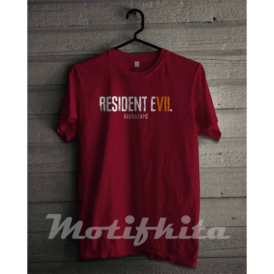 (BEST SALE)  Baju Distro Kaos RESIDENT EVIL 7 Costumerch  -Palace Store