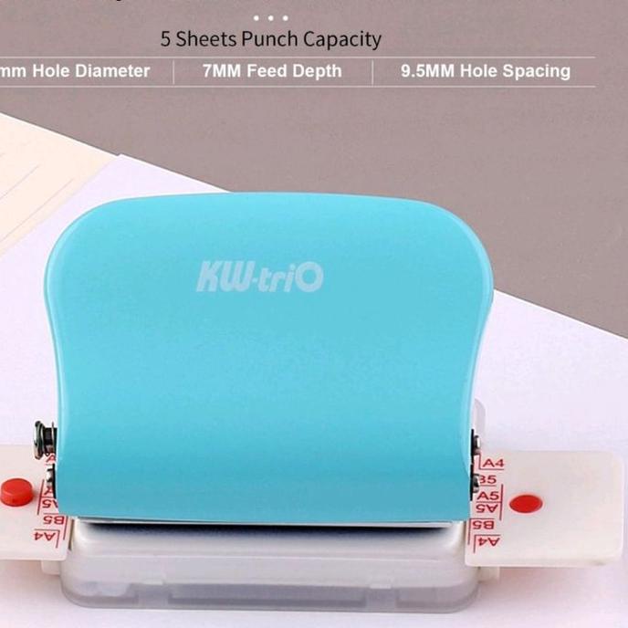 

Paling Murah!Kw-Trio 99H9 A4 (30 B5) A5 Pembolong Diy 26 Lubang (20 Lubang)