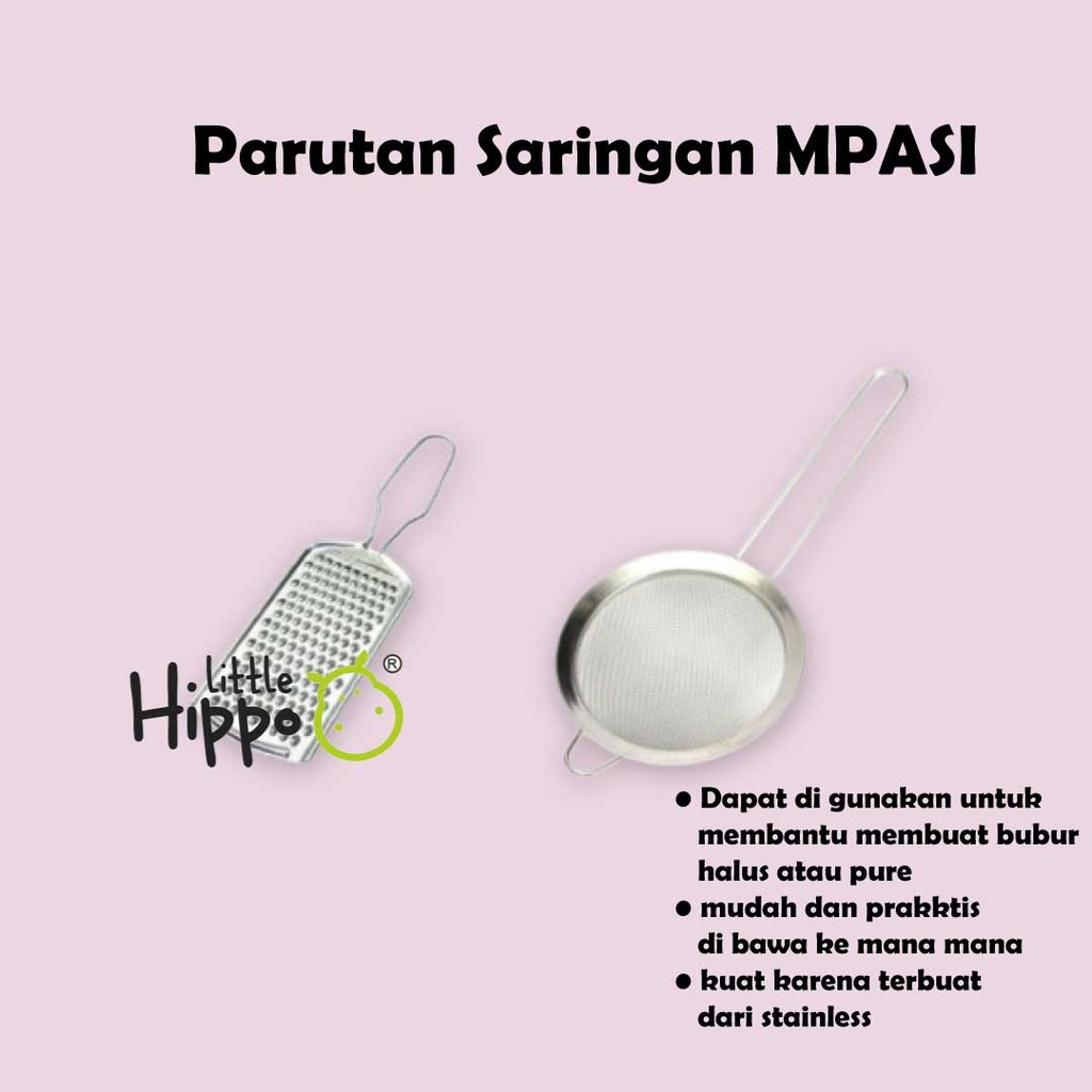 Saringan Parutan MPASI Bayi Kawat Saringan Besar Saringan Kecil Parutan Mpasi Stainless Steel Anti Kawat