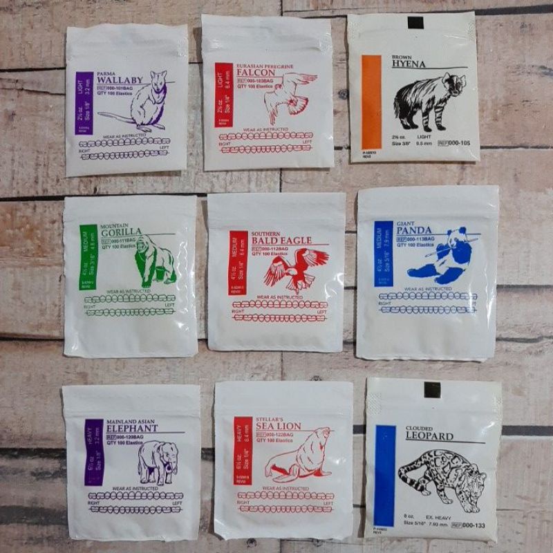 Karet Elastik Ortho Behel Elastic Band American Orthodontics Shopee Indonesia