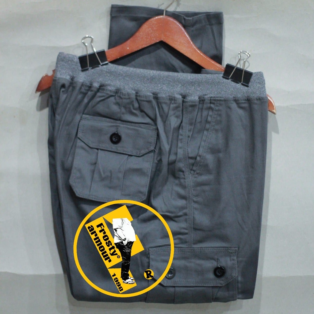 Celana Cargo Panjang Pria Jumbo/Big size Army Loreng Original Distro - Celana Panjang Cargo Cowok Jumbo Setriet/Melar Size 40=46