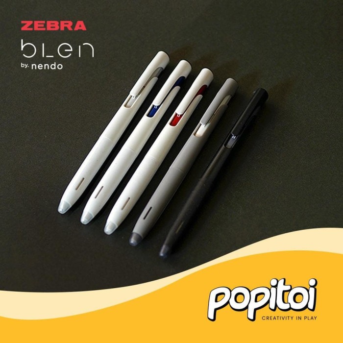 

MURAH ZEBRA BLEN Gel Pen by NENDO Fine Point 0.5mm Pulpen Gel - White Red