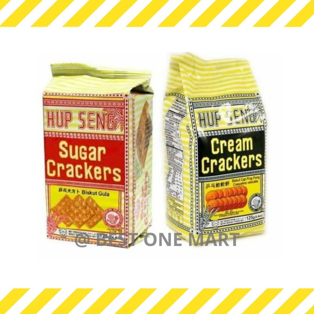 

Hup Seng Mini / Hupseng Asin Cream Crackers / Hupseng Sugar Crackers Cap Ping Pong 125 gr