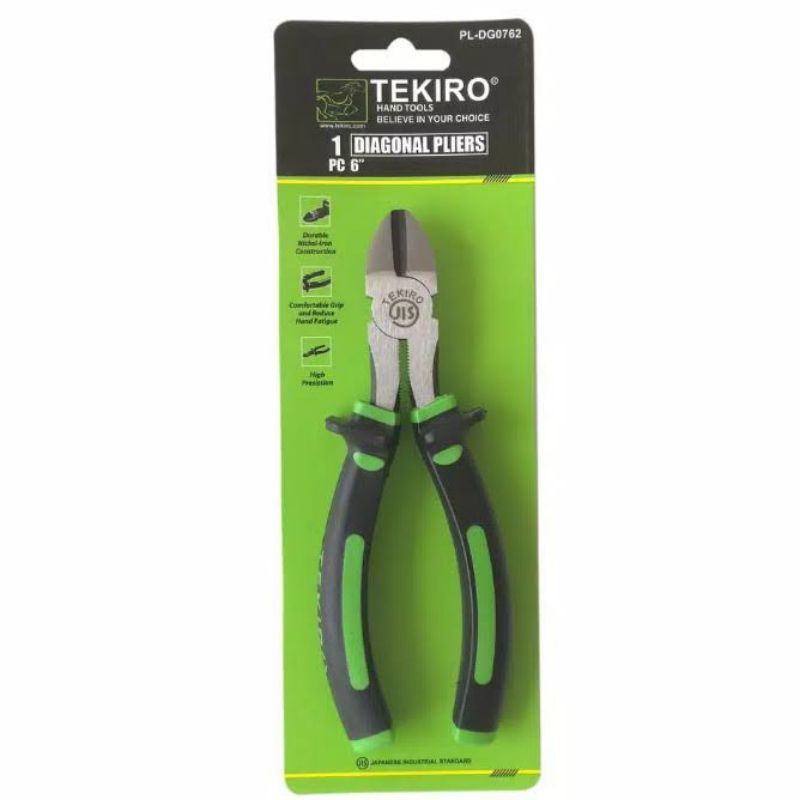 TANG LANCIP / POTONG Knip Diagonal Long Nose Pliers - TEKIRO 6&quot; 6 inch