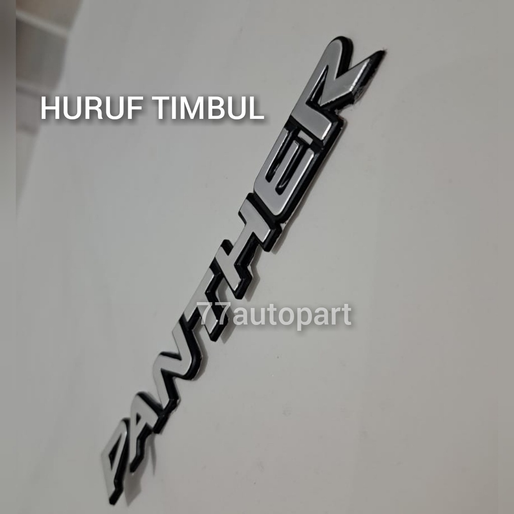 emblem logo mobil tulisan panther old