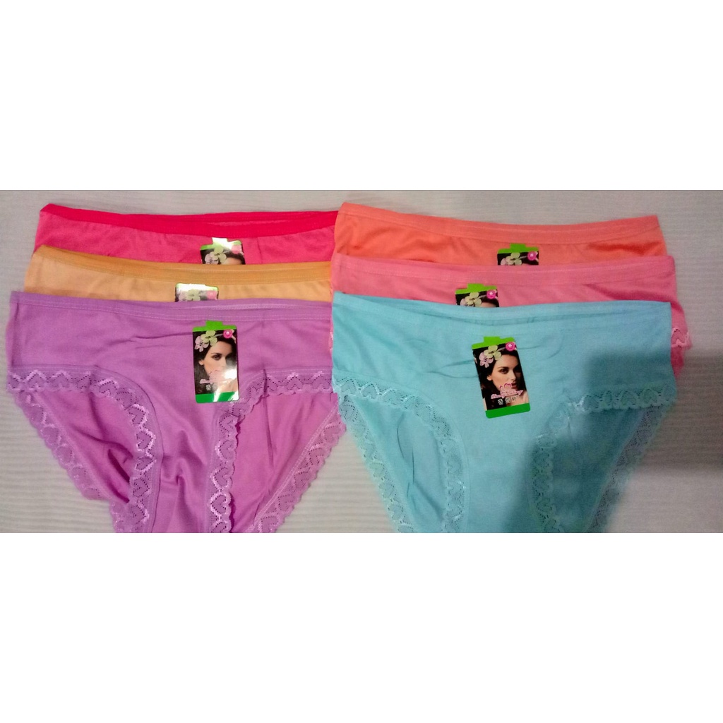 CELANA DALAM WANITA KATUN RENDA  IMPORT HARGA 6 PCS/CELANA DALAM PEREMPUAN RENDA/CELANA DALAM RENDA 