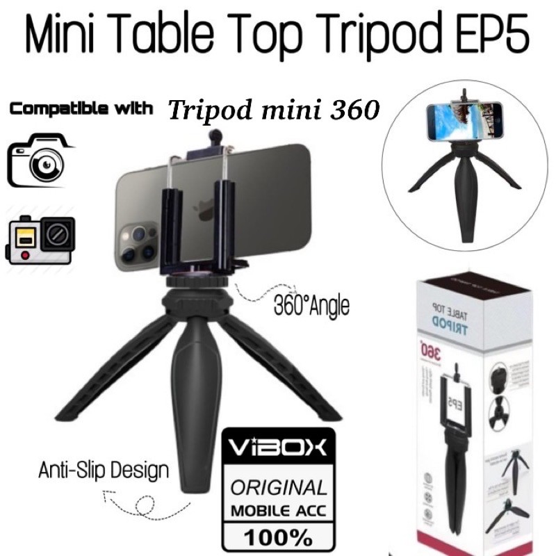 PROMO TRIPOD MINI 360 VIBOX UNIVERSAL PHONE STAND FOR ALL SMARTPHONE