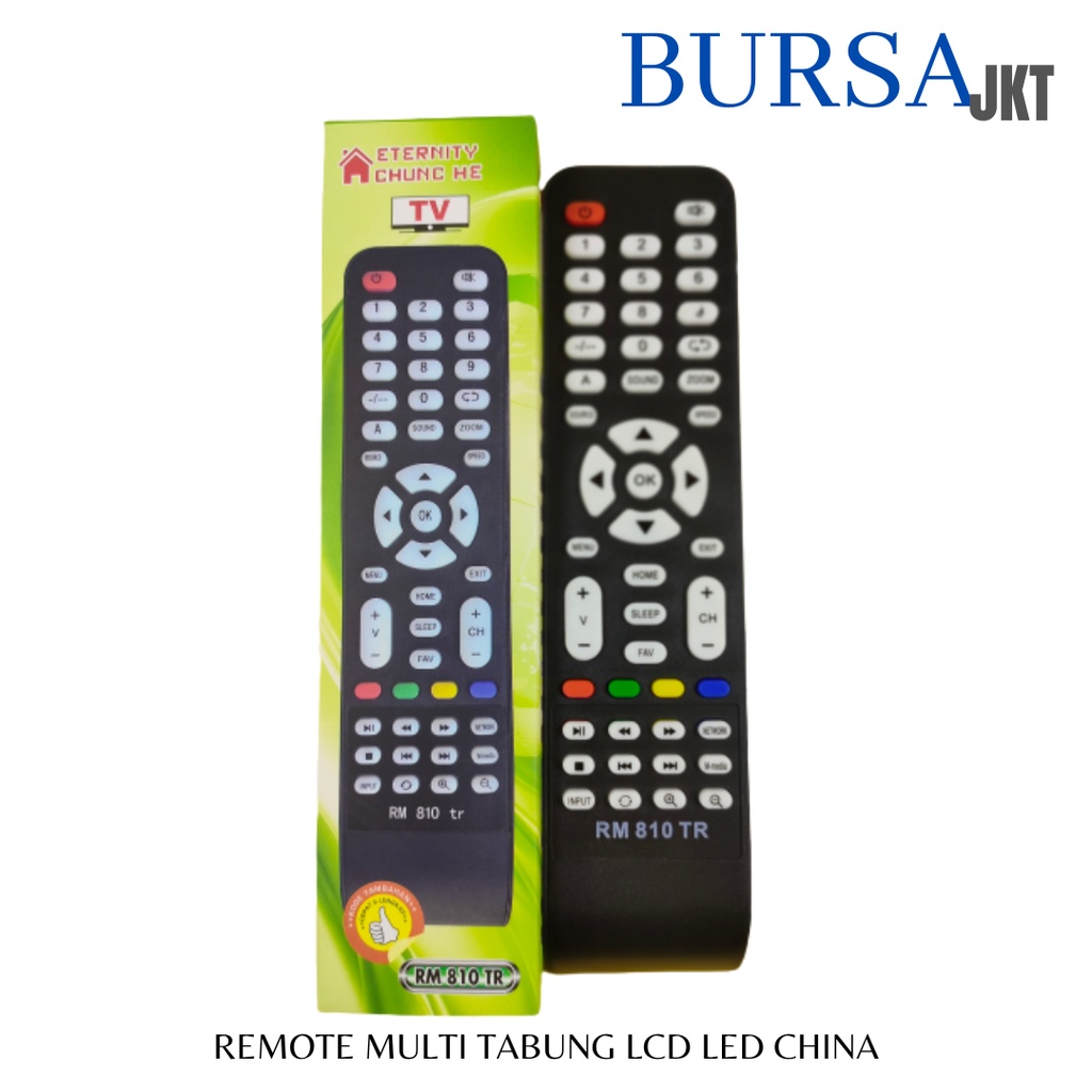 REMOTE TV CHINA PENGGANTI LCD LED TABUNG KHUSUS TV CHINA 810 TR