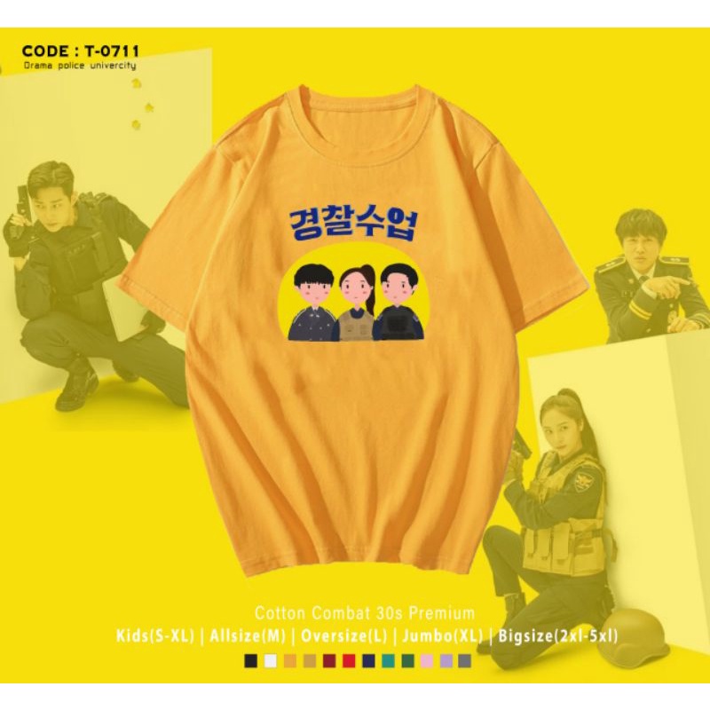 KAOS K-DRAMA POLICE UNIVERSITY/T-SHIRT K-DRAMA POLICE UNIVERSITY/KNPU