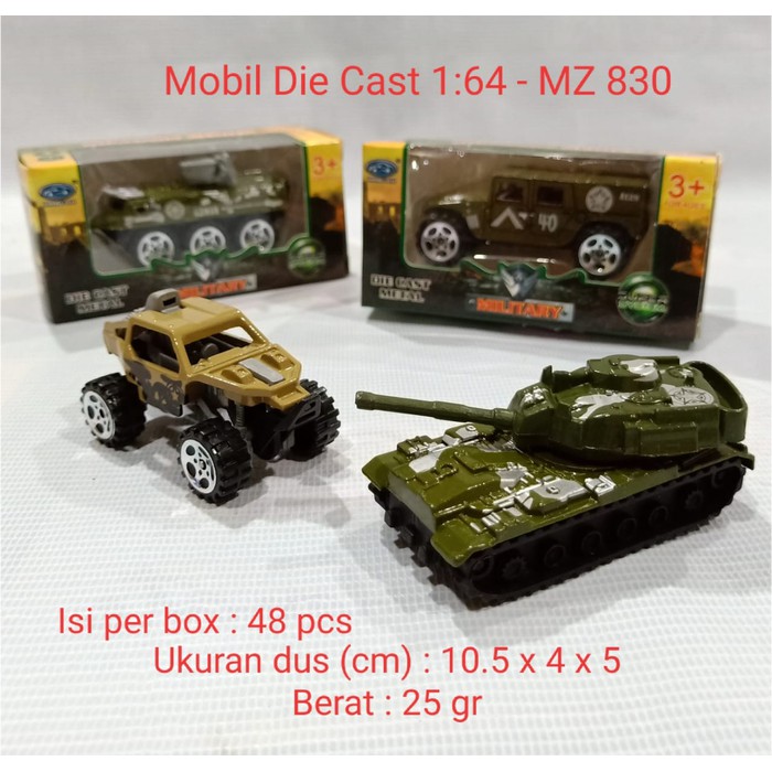 Diecast Mobil Perang - Miniatur Tank - Diecast Kapal Perang Diecast Mz-830 Tank Military Army Mobil