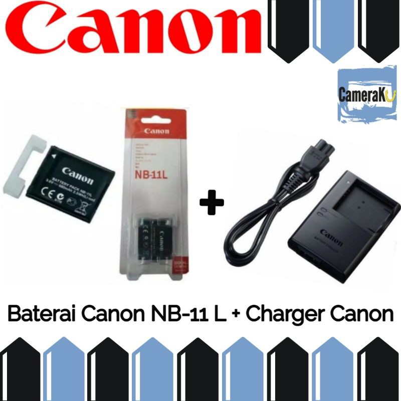 Baterai Canon NB-11 L + Charger Canon CB-2LDC (1 Paket)