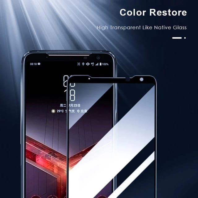 Asus ROG Phone 9 FE 9 PRO EDITION 8 7 6 5 5S PRO Tempered Glass Full Cover Full Lem