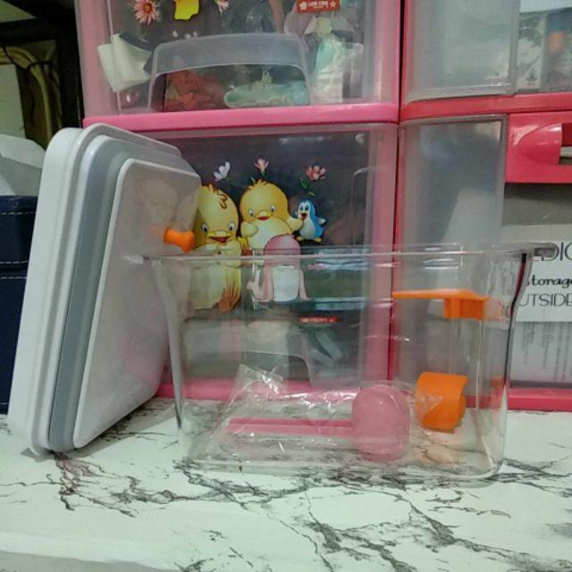 Toples Ankou Kedap Udara Air Scrapper Food Grade New Bpa Free Silicone Silikon Satu Tombol Sendok