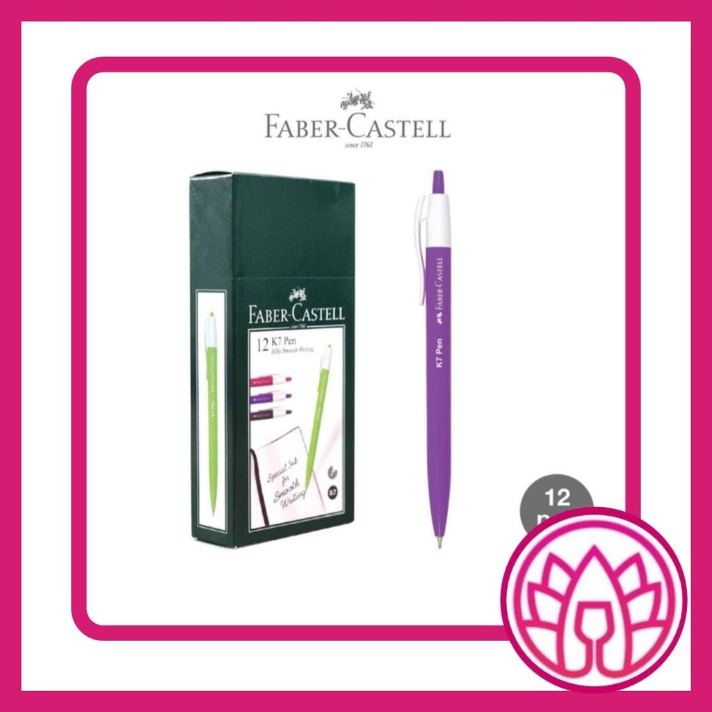 

Satuan Ballpen K7 Pen Black Ink Faber Castell