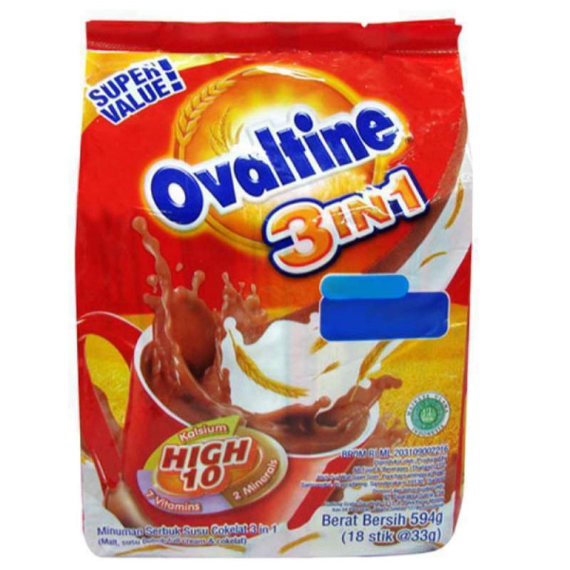 

Ovaltine 3 in 1, bag 18 stik x 33 g