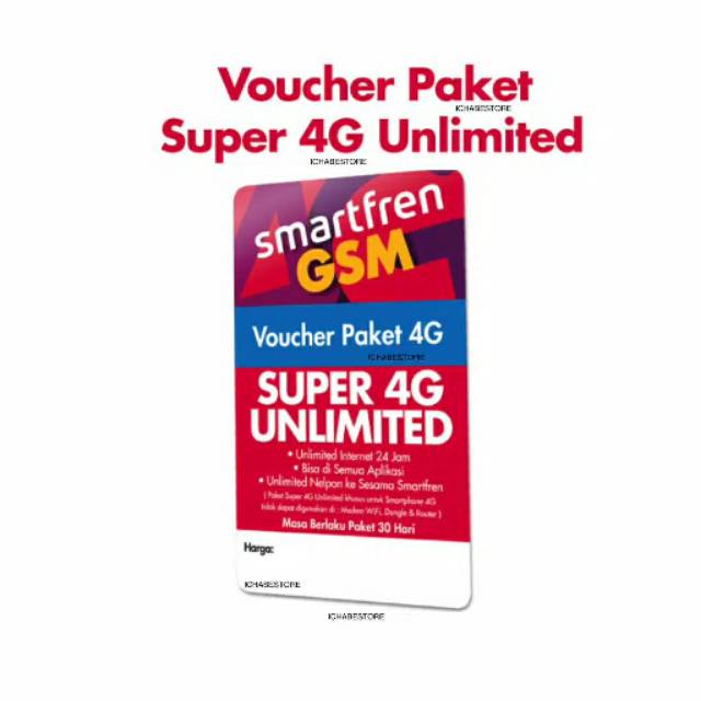 KUOTA DATA SMARTFREN 10GB I 16GB I 30GB I 60GB I UNLIMITED. AKTIF 30 HARI