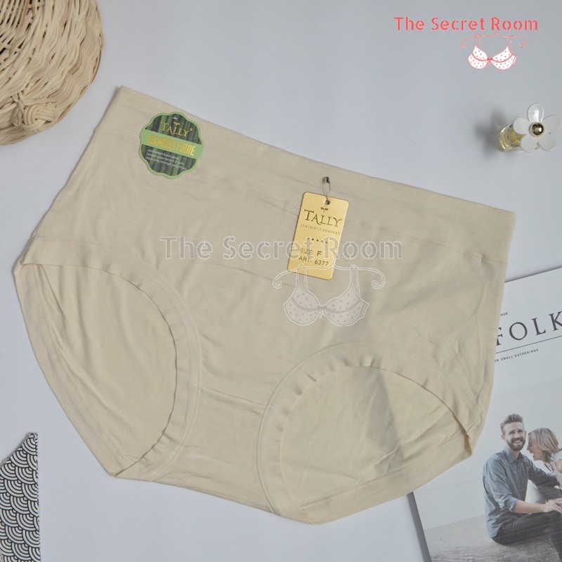 TALLY CD CELANA DALAM 6377 I FREE SIZE | FIT XXL I BAHAN KATUN BAMBOO