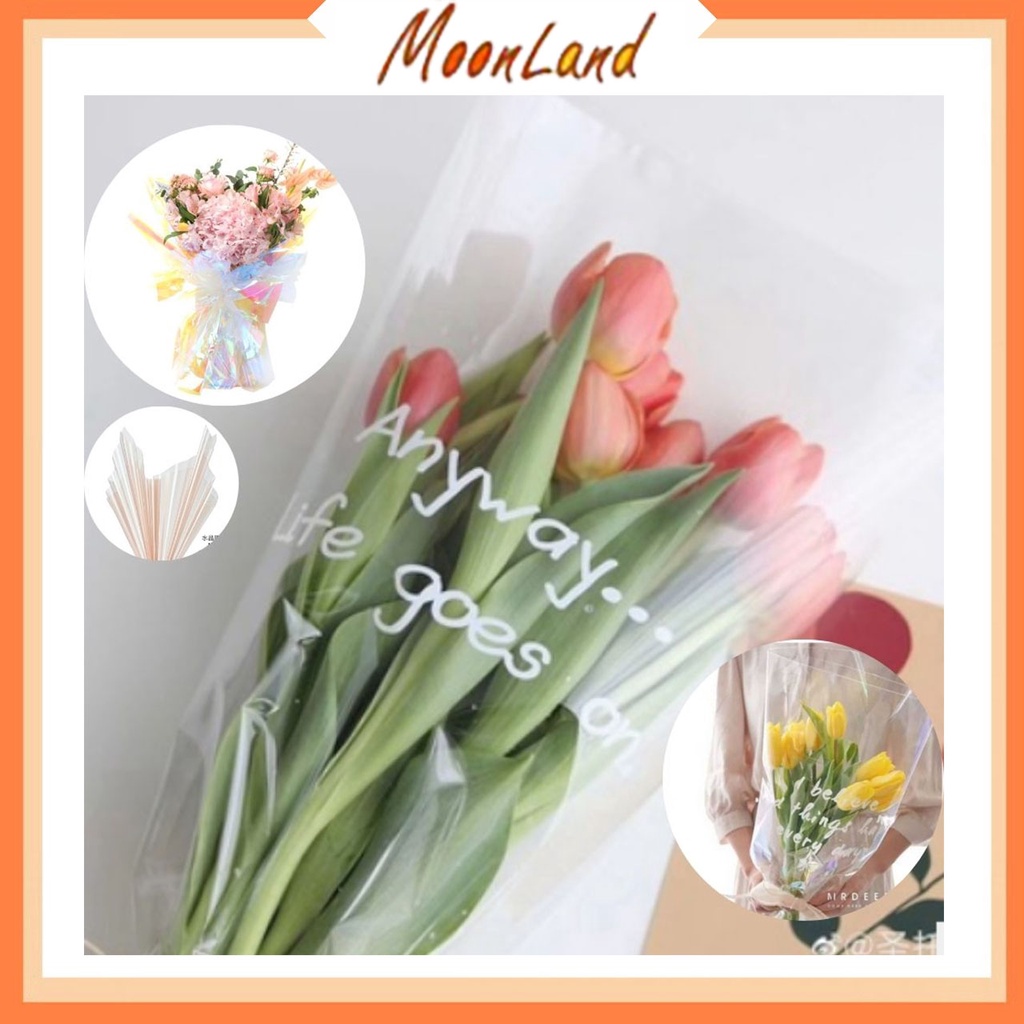 MoonLand kertas bunga Flower Wrapping Paper / Kertas Buket Bunga Cellophane Florist (644-650)