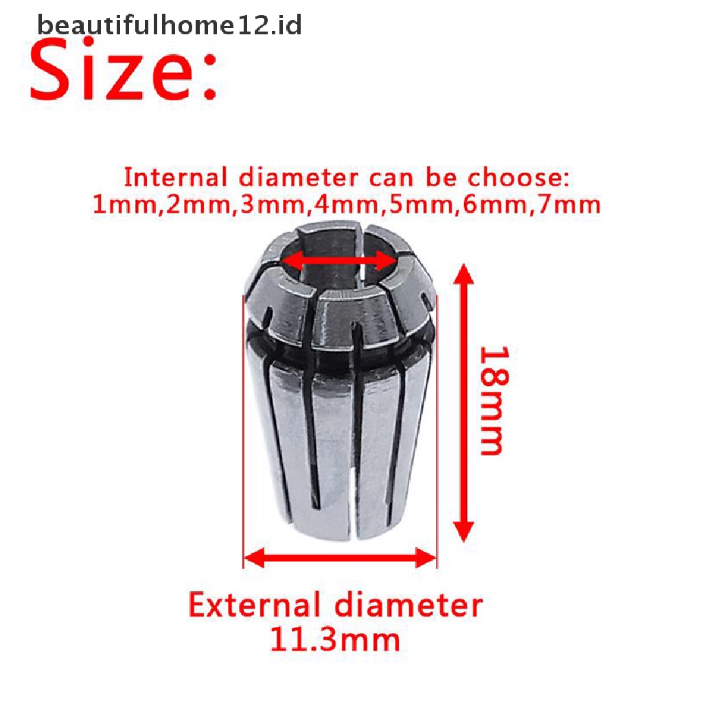 【beautifulhome12.id】 ER11 Spring Collet Chuck Set For CNC Milling Lathe Tool Engraving Machine .