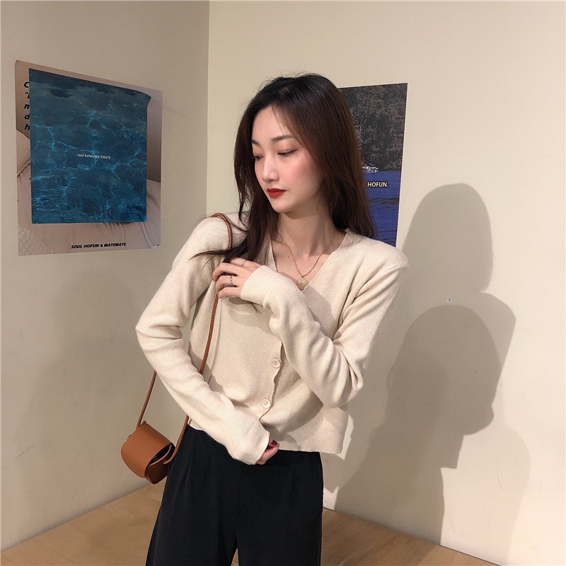 Cardigan knit wanita Baju atasan wanita terbaru/Sweater wanita lengan panjang