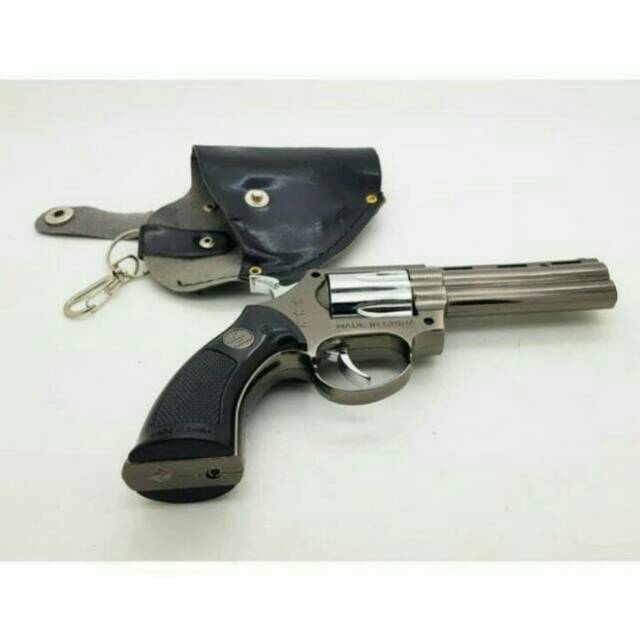 Korek Api Pistol Revolver Python Besar Plus Sarung