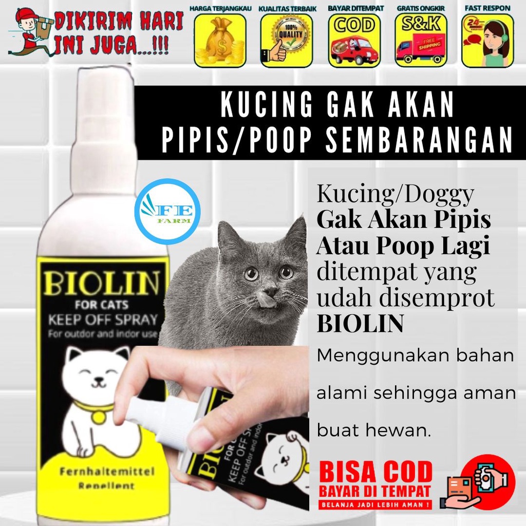 PENGUSIR KUCING NAKAL KENCING DAN BERAK SEMBARANGAN 120ML FEFARM