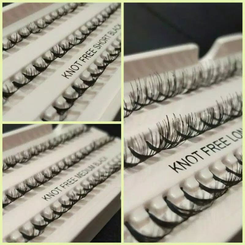 Bulu Mata Tanam Eyelashes Extra Lentik Knot Free / Eyelash Bulu Mata Murah