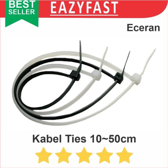 

Cable Kabel Ties Ecer Satuan Tali Nylon Ikat Sabuk Kunci Klip Lock Tis efst90 Segera Beli