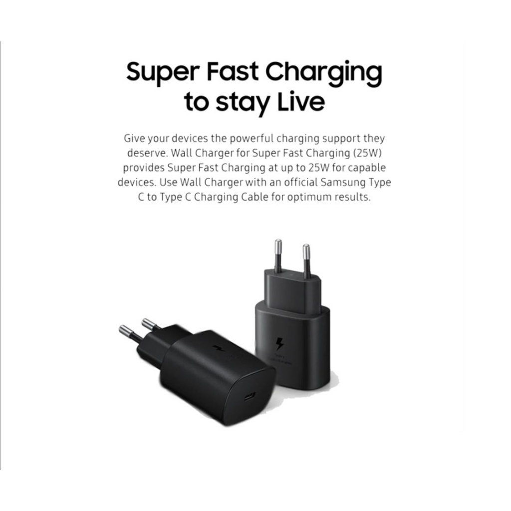 Samsung 25W PD Adapter USB-C Travel Charger Type C FastCharge Original