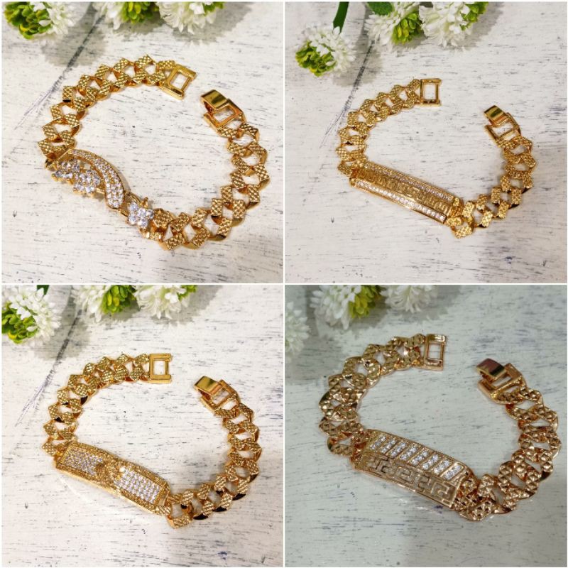 Fourfashion Gelang Tangan Motif Sisik Naga Berplat Motif Kekinian YT100