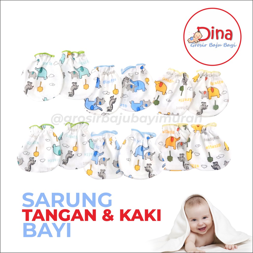 Sarung tangan kaki bayi ZAHDAN SNI 1 pack perlengkapan bayi baru lahir