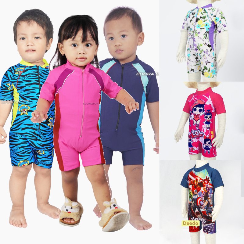 Baju Renang Anak Bayi Motif Lucu Balita Cewe Cowo EDORA