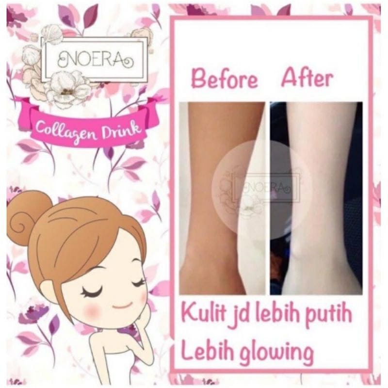 Noera Collagen Drink - Suplemen Pemutih Kulit Noerabeautycare Noera Drink Me Collagen BPOM